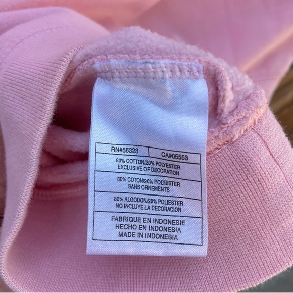 Vintage Nike Solo Black Swoosh Pink Pullover Hoodie Sweatshirt Large Lab Check - Picture 6 of 9